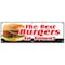 Signmission THE BEST BURGERS IN TOWN! BANNER SIGN charbroiled cheeseburger sandwich B-72 The Best Burgers In Town - alternate 1